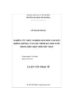 Nghiên cứu thực nghiệm giải pháp làm mát không khí dựa vào chu trình bay hơi nước trong điều kiện thời tiết thực