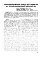 Nghiên cứu xác định mặt cắt đê biển huyện Tiền Hải tỉnh Thái Bình theo tiêu chuẩn sóng tràn trong điều kiện nước biển dâng