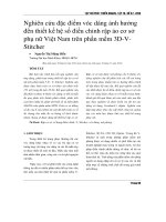 Nghiên cứu đặc điểm vóc dáng ảnh hưởng đến thiết kế hệ số điều chỉnh rập áo cơ sở phụ nữ Việt Nam trên phần mềm 3D-VStitcher