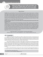 Phân tích động lực phi tuyến của Panel trụ có gân gia cường bằng vật liệu có cơ tính biến thiên dưới tác dụng của lực khí động