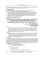 Nghiên cứu tính toán tần số dao động riêng công trình biển dạng khung bằng phương pháp phần tử hữu hạn