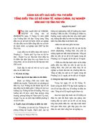 Đánh giá kết quả điều tra thí điểm tổng điều tra cơ sở kinh tế, hành chính, sự nghiệp năm 2007 tại tỉnh Phú Yên