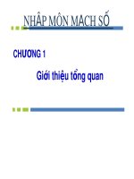 Bài giảng Nhập môn mạch số: Chương 1 - ĐH Công nghệ Thông tin TP. HCM