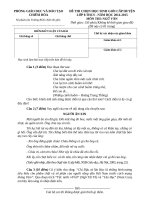 Bộ đề và đáp án thi HSG môn ngữ văn lớp 8 cấp huyện