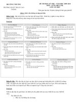 Đề thi học kỳ phụ môn PTTK hướng đối tượng UML năm 2009-2010