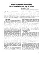 Tư tưởng Hồ Chí Minh về phát huy vai trò làm chủ của nhân dân trong công tác thuỷ lợi - ThS. Tô Mạnh Cường