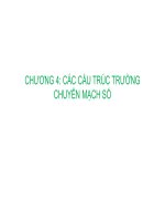 Bài giảng Kỹ thuật chuyển mạch báo hiệu: Chương 4 - Nguyễn Tâm Hiền