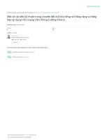 Một số cải tiến kỹ thuật trong chuyển đổi mã hóa tiếng nói băng rộng và băng hẹp áp dụng trên mạng viễn thông di động Viettel