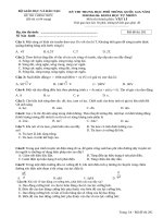 KỲTHITRUNGHỌCPHỔTHÔNGQUỐCGIANĂM2018 Bài thi: KHOA HỌC TỰNHIÊN