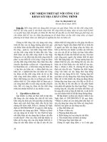 Chủ nhiệm thiết kế với công tác khảo sát địa chất công trình - PGS.TS. Phạm Hữu Sy