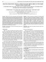 Phương pháp phân tích và tính toán hệ thống điện có tích hợp nguồn năng lượng gió