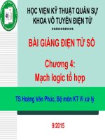 Bài giảng Điện tử số: Chương 4 - TS. Hoàng Văn Phúc