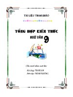 Tổng hợp kiến thức Ngữ Văn 9