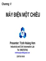 Bài giảng Máy điện: Chương 5 (phần 1) - Trịnh Hoàng Hơn