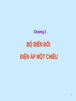 Bài giảng Điện tử công suất - Chương 3: Bộ biến đổi  điện áp một chiều