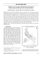 Nghiên cứu ứng dụng mô hình SWAT đánh giá chất lượng nước mặt lưu vực sông Công