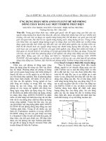 Ứng dụng phần mềm Ansys Fluent để mô phỏng dòng chảy đằng sau một Turbine phát điện