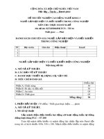 Đề thi tốt nghiệp cao đẳng nghề khóa 3 - Nghề: Lắp đặt điện và điều khiển trong công nghiệp - Môn thi: Thực hành nghề - Mã đề thi: KTLĐĐ&ĐKTCN-TH16