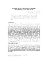 Mô phỏng Monte carlo bộ phát Terahertz dựa trên hiệu ứng Dember quang