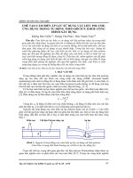 Chế tạo cảm biến áp lực sử dụng vật liệu polyme, ứng dụng trong tự động theo dõi sức khỏe công trình xây dựng