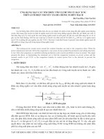 Ứng dụng mặt cắt tối thiểu tìm vị trí tối ưu đặt TCSC trên lưới điện truyền tải để chống nghẽn mạch