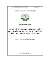 Phân tích chi phí điều trị liên quan đến Bệnh đái tháo đường típ 2 tại Bệnh viện Đà Nẵng