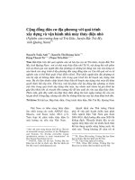 Cộng đồng dân cư địa phương với quá trình xây dựng và vận hành nhà máy thủy điện nhỏ