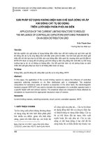 Giải pháp sử dụng kháng điện hạn chế quá dòng và áp khi đóng cắt tụ bù động trên lưới điện phân phối An Biên