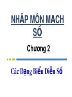 Bài giảng Nhập môn mạch số: Chương 2 - ĐH Công nghệ Thông tin TP. HCM