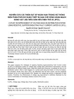 Nghiên cứu cải thiện sụt áp ngắn hạn trong hệ thống điện phân phối sử dụng thiết bị hạn chế dòng ngắn mạch bằng vật liệu siêu dẫn kiểu điện trở (R_SFCL)