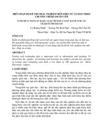 Biên soạn bộ đề thi trắc nghiệm môn: Điện tử cơ bản theo chương trình 150 tín chỉ