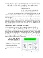 Nghiên cứu xác định suất tiêu thụ điện năng cho các khâu sản xuất của các mỏ than hầm lò vùng Quảng Ninh