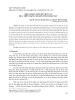 Nhận dạng chữ số viết tay dựa trên mạng nơ ron tích chập sâu