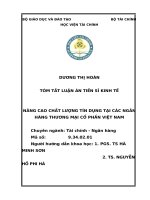 Nâng cao chất lượng tín dụng tại các ngân hàng thương mại cổ phần việt nam tt 