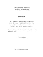 Phân tích động lực học kết cấu tấm dày trên nền nhiều lớp chịu tải trọng động sử dụng phương pháp MPMM (MultiLayer Plate Moving Method)