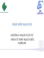 Bài giảng Nhập môn mạch số: Chương 6.1 – ĐH CNTT