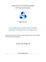 Ứng xử động kết cấu khung chịu tải trọng động đất có xét đến ứng xử của móng cọc