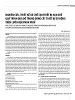 Nghiên cứu, thiết kế và chế tạo thiết bị hạn chế quá trình quá độ trong đóng cắt thiết bị bù động trên lưới điện phân phối