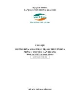 Tài liệu hướng dẫn khai thác mạng truyền dẫn: Phần 1 - Truyền dẫn quang