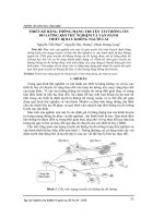 Thiết kế băng thông mạng truyền tải thông tin đo lường khi thử nghiệm và vận hành thiết bị bay không người lái