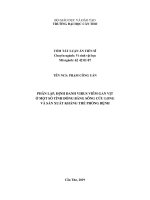 Phân lập, định danh virus viêm gan vịt ở một số tỉnh đồng bằng sông cửu long và sản xuất kháng thể phòng bệnh tt 