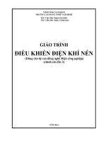 Giáo trình Điều khiển điện khí nén (Dùng cho hệ cao đẳng nghề Điện công nghiệp): Phần 1