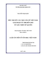 Tiểu thuyết các nhà văn nữ việt nam giai đoạn từ 1986 đến 2010   từ góc nhìn nữ quyền 