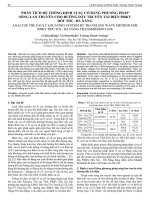 Phân tích hệ thống định vị sự cố bằng phương pháp sóng lan truyền cho đường dây truyền tải điện 500kV Dốc Sỏi - Đà Nẵng