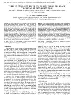 Vị trí và công suất tối ưu của tụ điện trong qui hoạch và cải tạo hệ thống phân phối