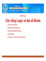Bài giảng Các cổng Logic và đại số Boole - CĐ Công nghệ Thủ Đức