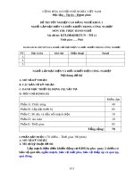 Đề thi tốt nghiệp cao đẳng nghề khóa 3 - Nghề: Lắp đặt điện và điều khiển trong công nghiệp - Môn thi: Thực hành nghề - Mã đề thi: KTLĐĐ&ĐKTCN-TH12