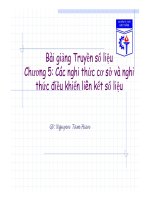 Bài giảng môn học Truyền số liệu: Chương 5 - CĐ Kỹ thuật Cao Thắng