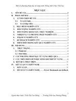 skkn một số phương pháp dạy từ vựng môn tiếng anh ở bậc tiểu học 