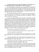 Tiểu luận vấn đề thất nghiệp va giải pháp ở việt nam